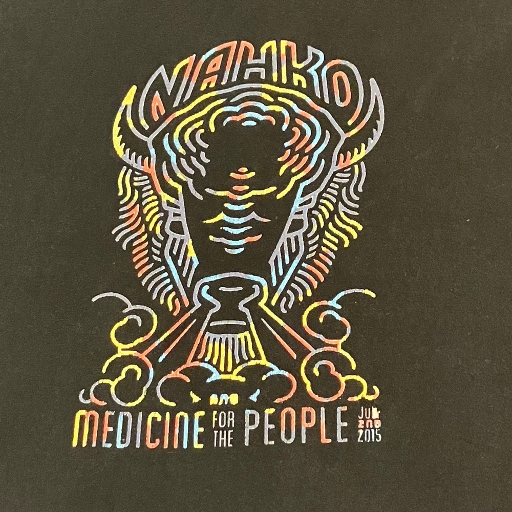 Nahko Medicine for the People 2015 Black Graphic shirt sleeve t-shirt - Picture 2 of 9